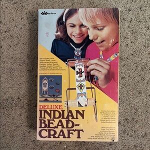 Vintage 1974 Deluxe Indian Bead-Craft Kit